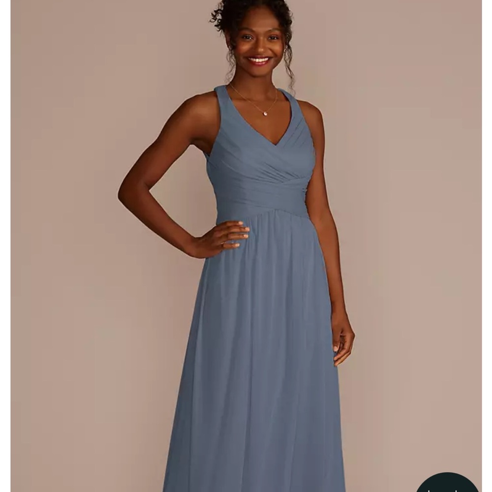 Elegant Blue Sleeveless Dress